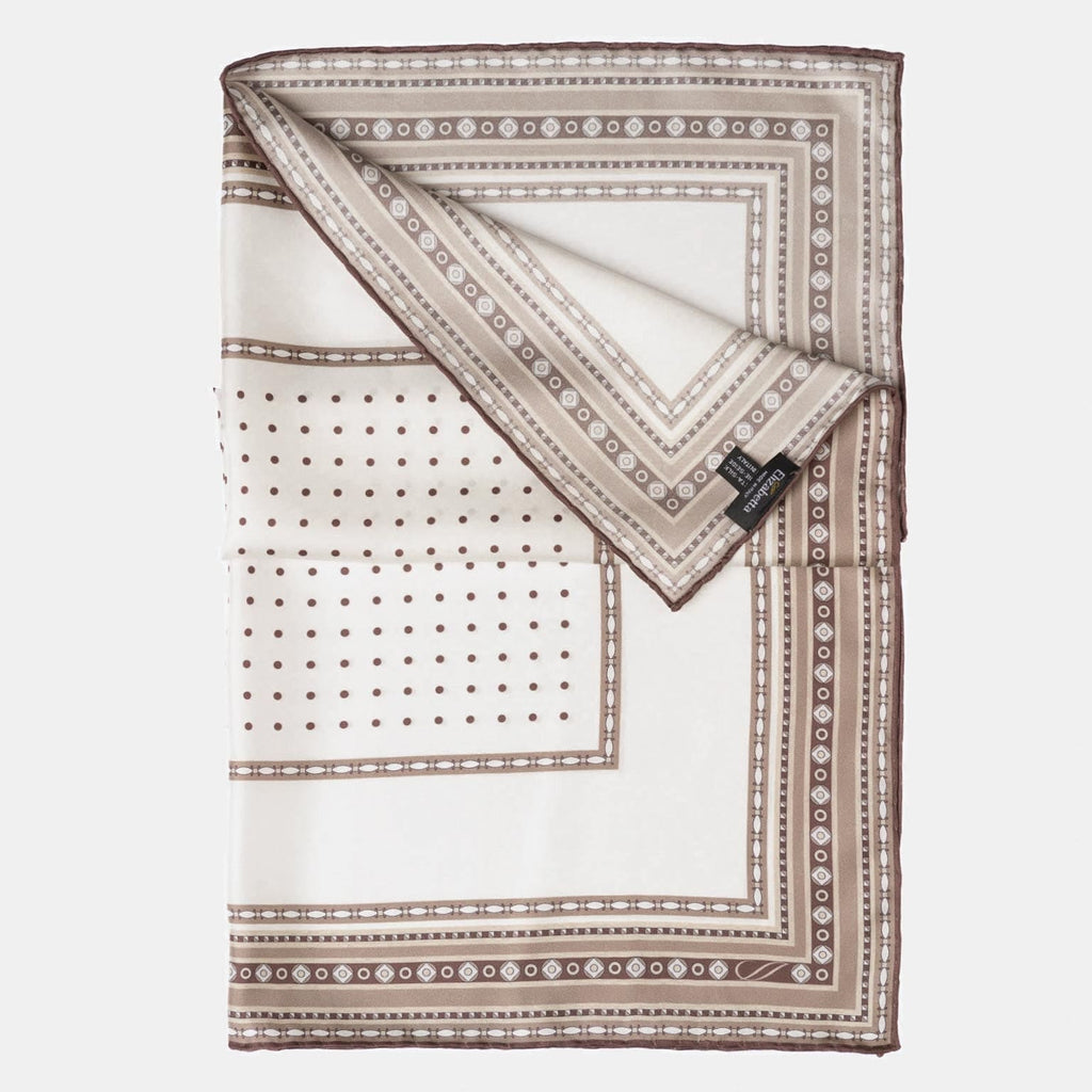 Pois - Silk Pocket Square - Sand - My Men's Shop