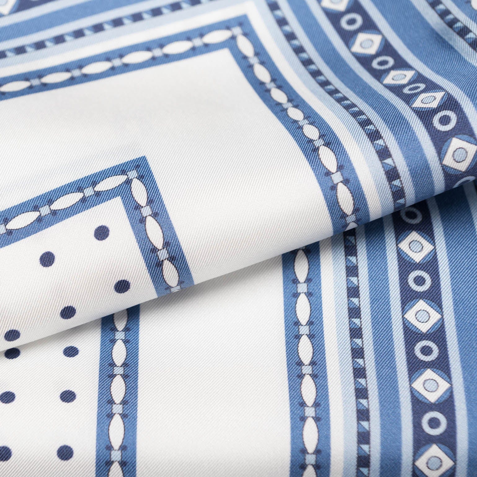Pois - Silk Pocket Square - Blue - My Men's Shop