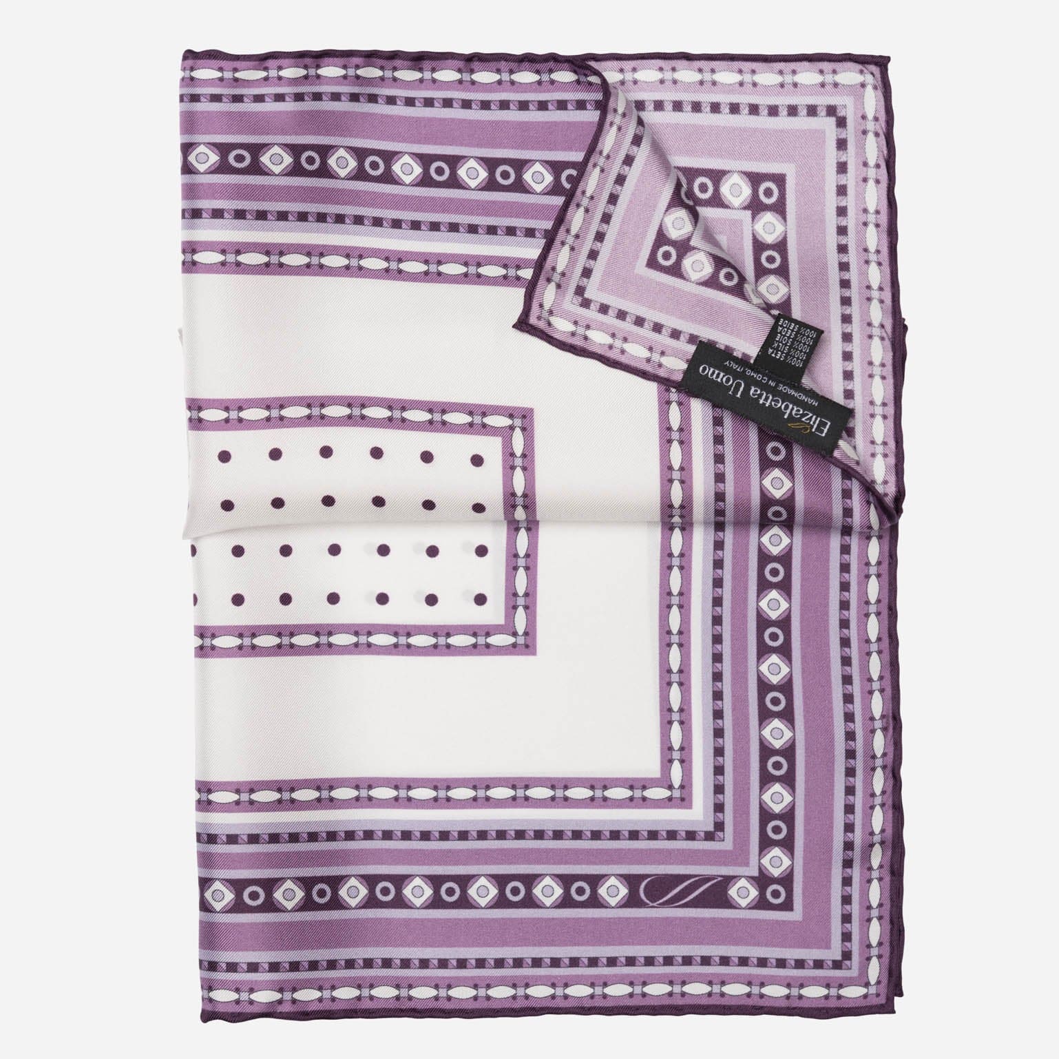 Pois - Silk Pocket Square - Lilac - My Men's Shop