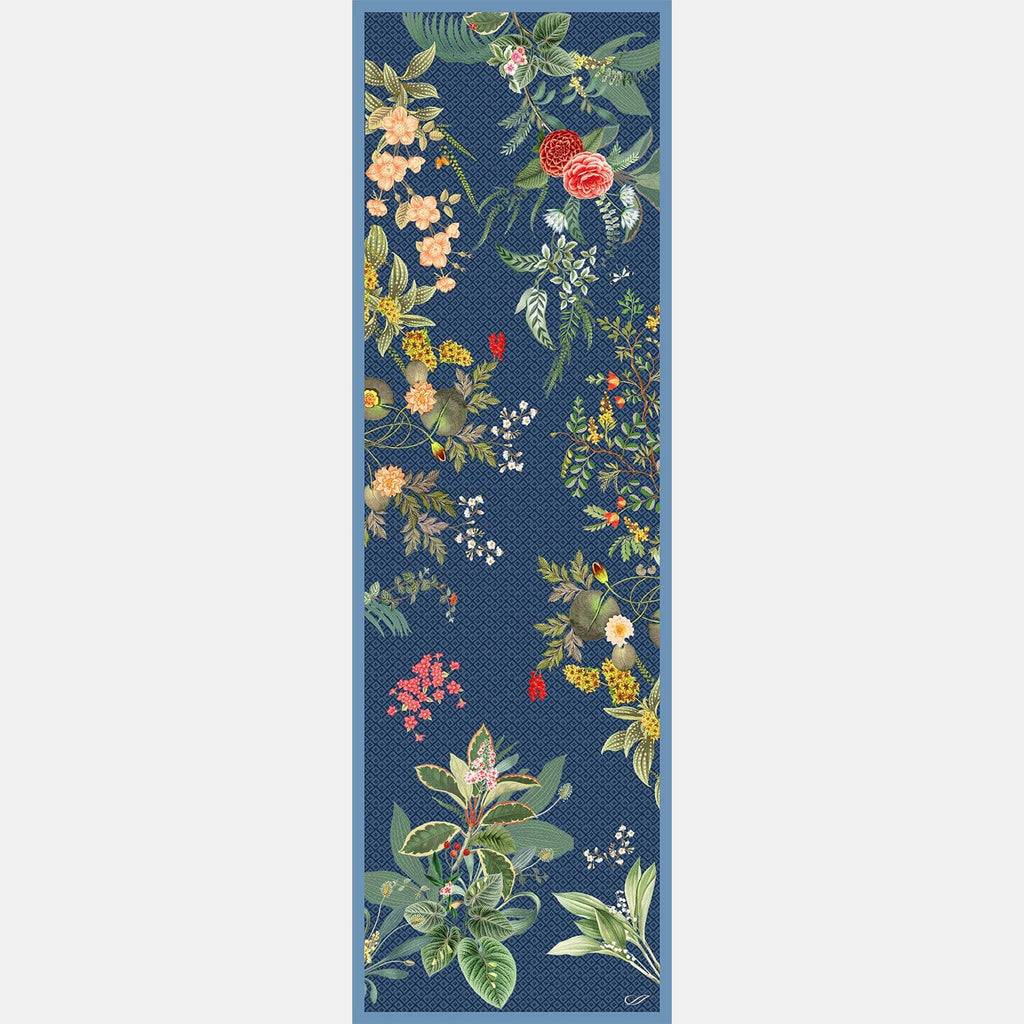 Sara - Long Silk Scarf - Blue - My Men's Shop