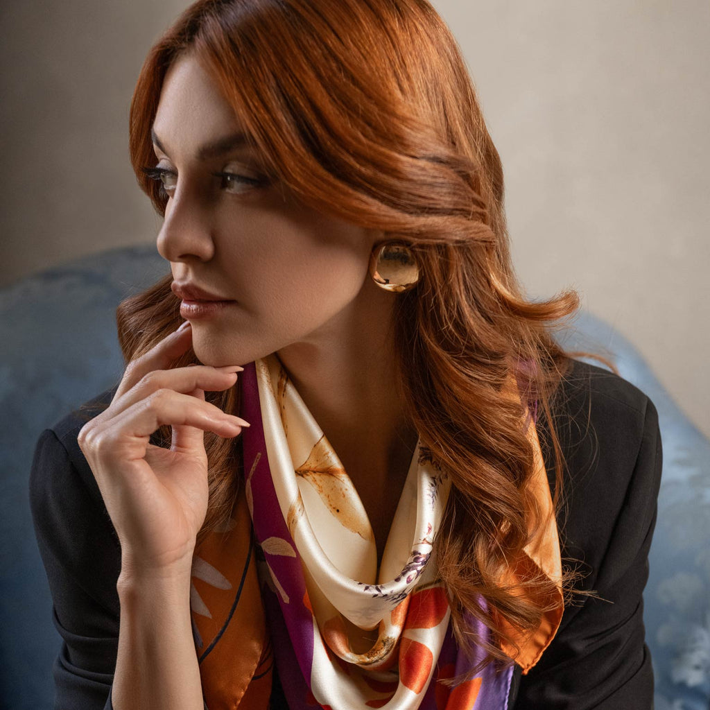 Cristina - Silk Foulard - Champagne - My Men's Shop