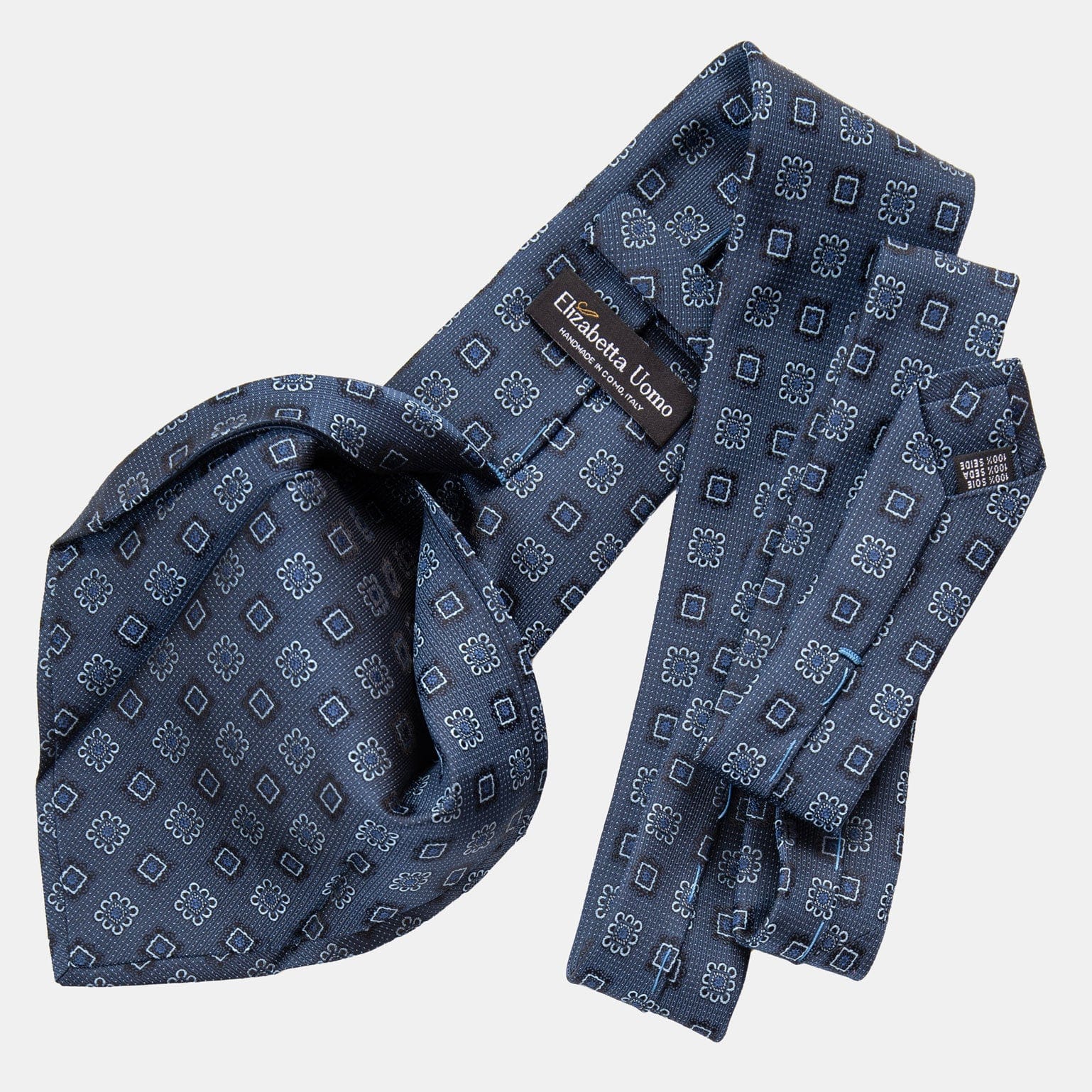 Trento - Silk Jacquard Tie - Blue - My Men's Shop