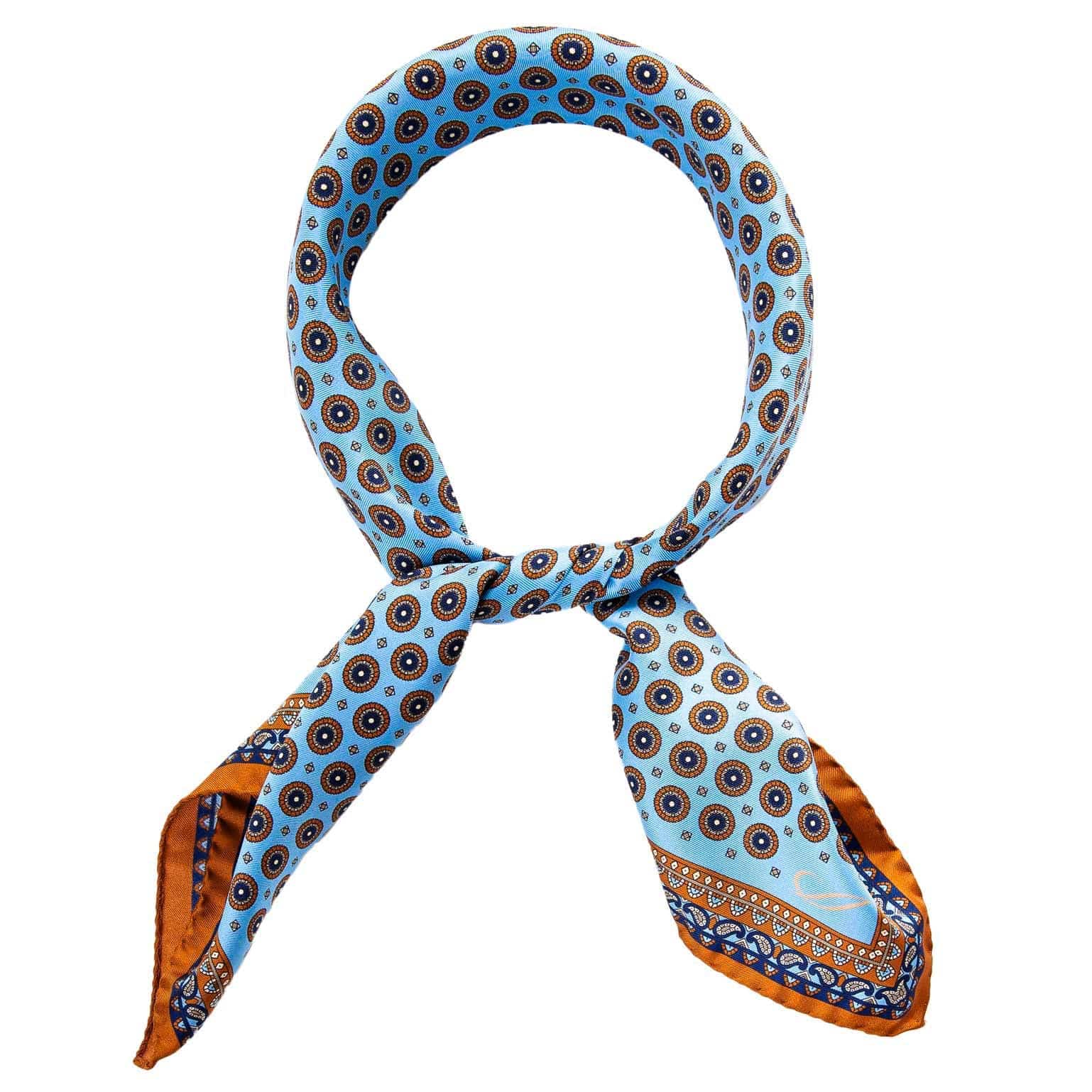 Toscana - Silk Neckerchief - Sky Blue