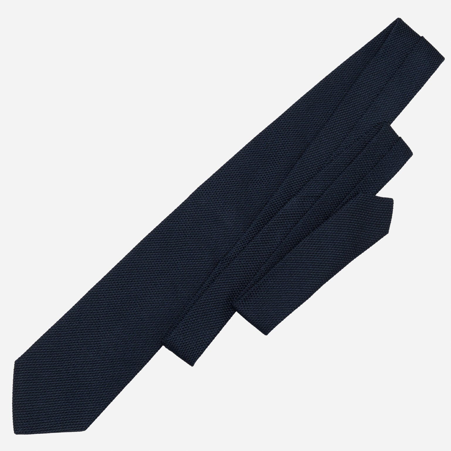 Cavour - Dark Navy Silk Grenadine Tie - My Men's Shop