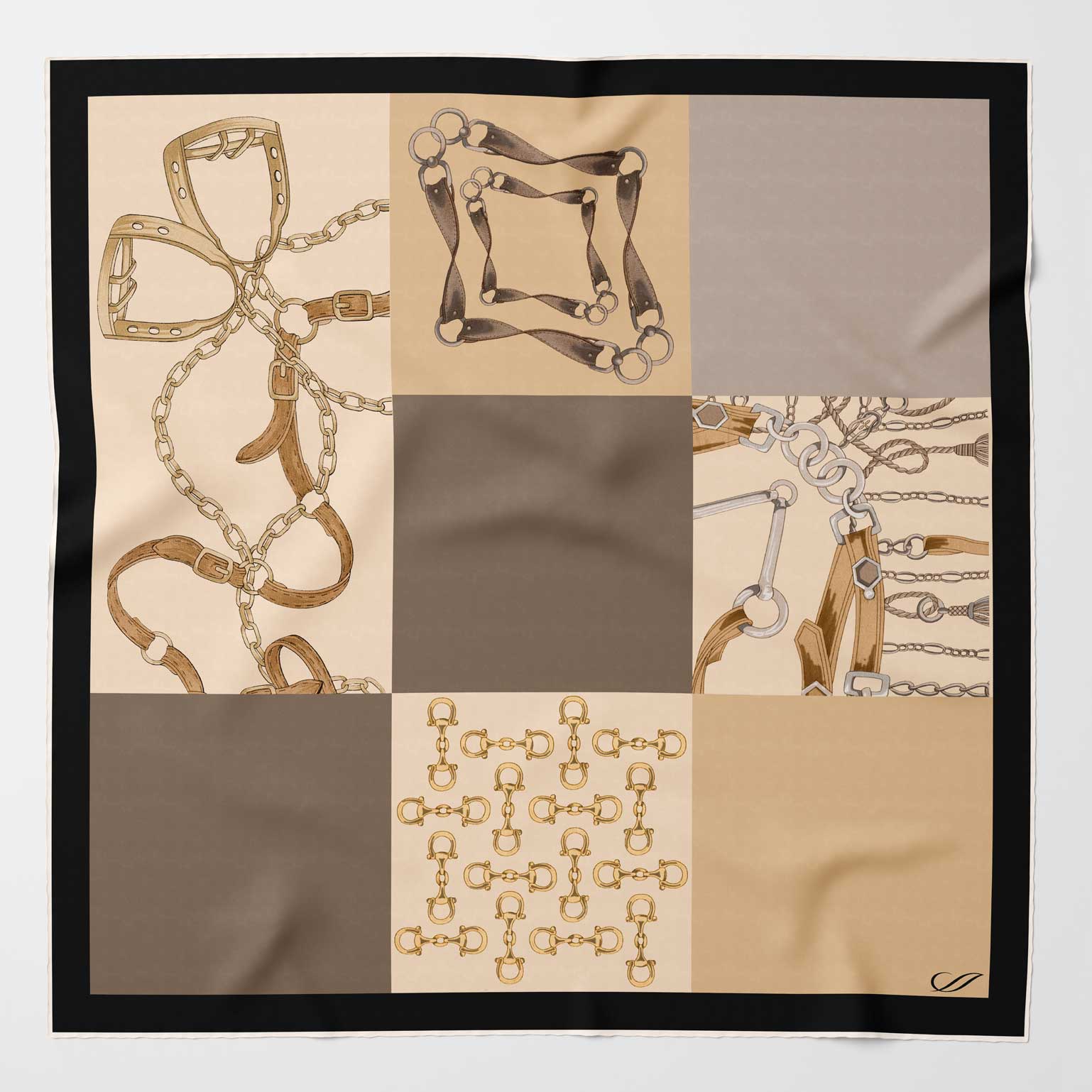 San Siro - Silk Neckerchief - Tan - My Men's Shop