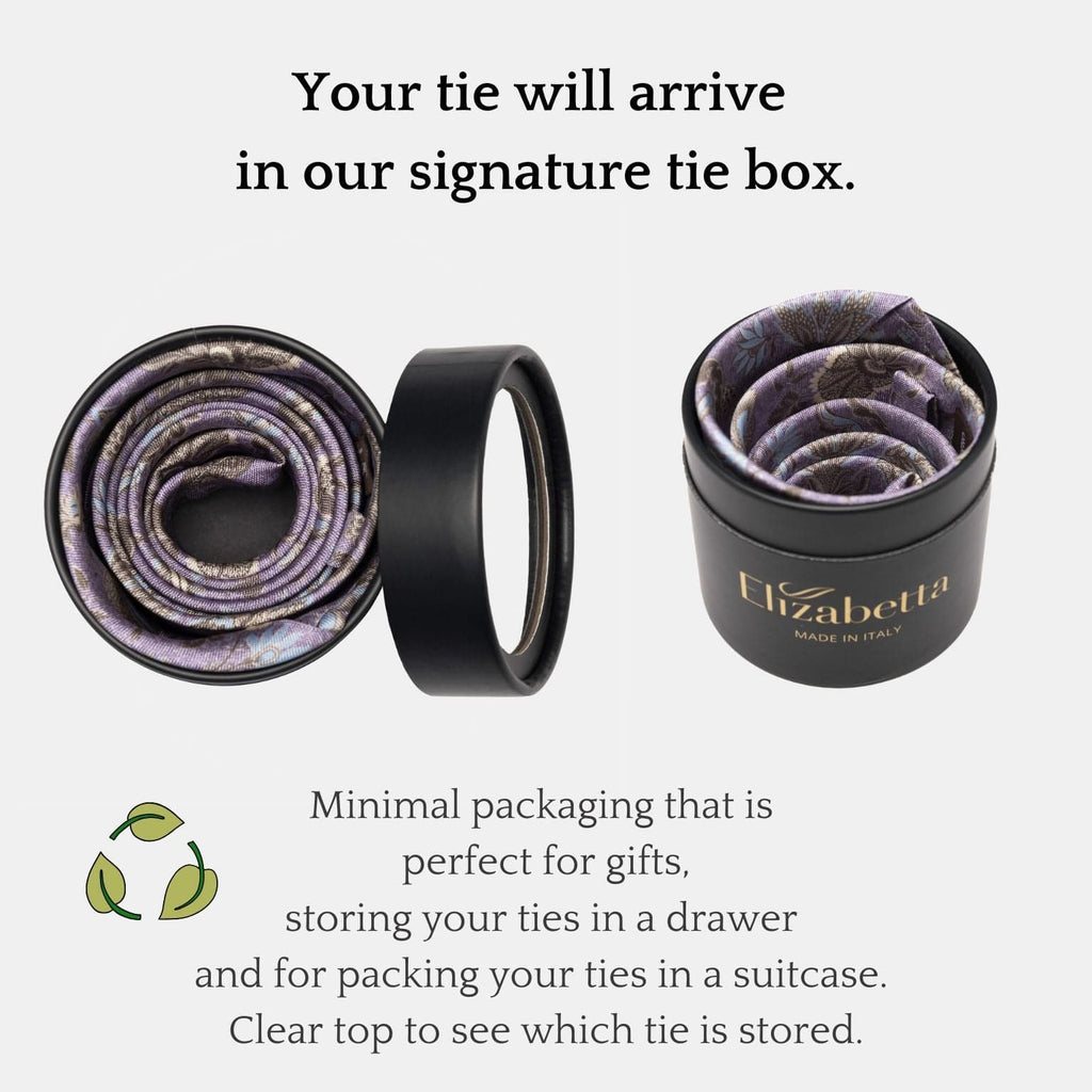 Borromeo - Printed Madder Silk Tie - Olive