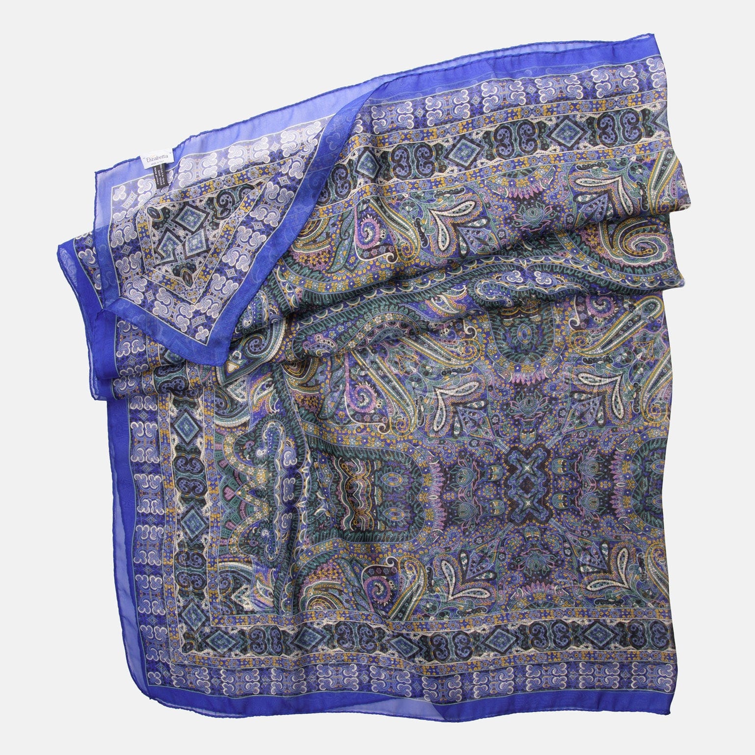 Ambra - Silk Scarf Shawl - Blueberry - My Men's Shop
