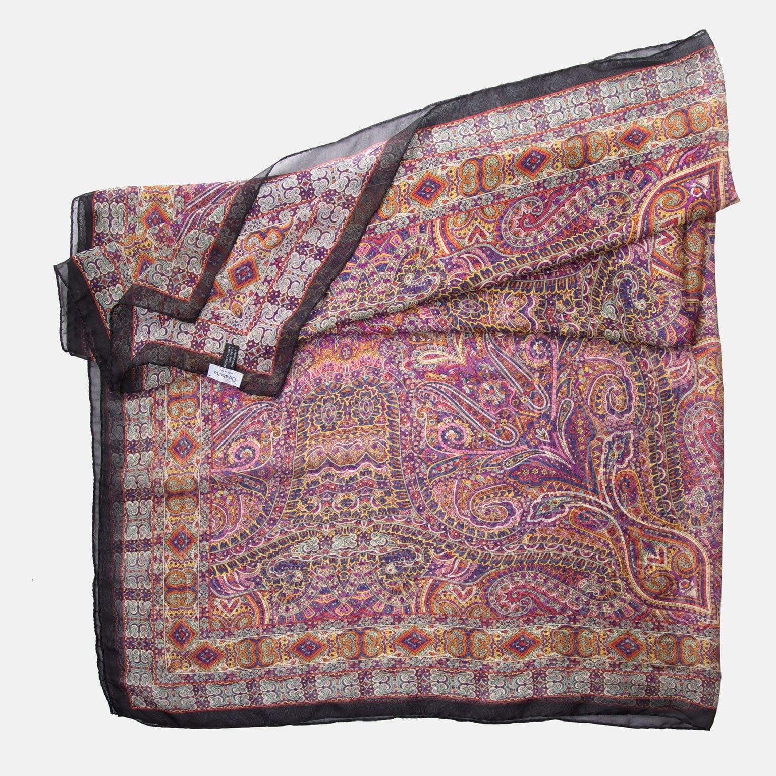 Ambra - Silk Scarf Shawl - Multicolored