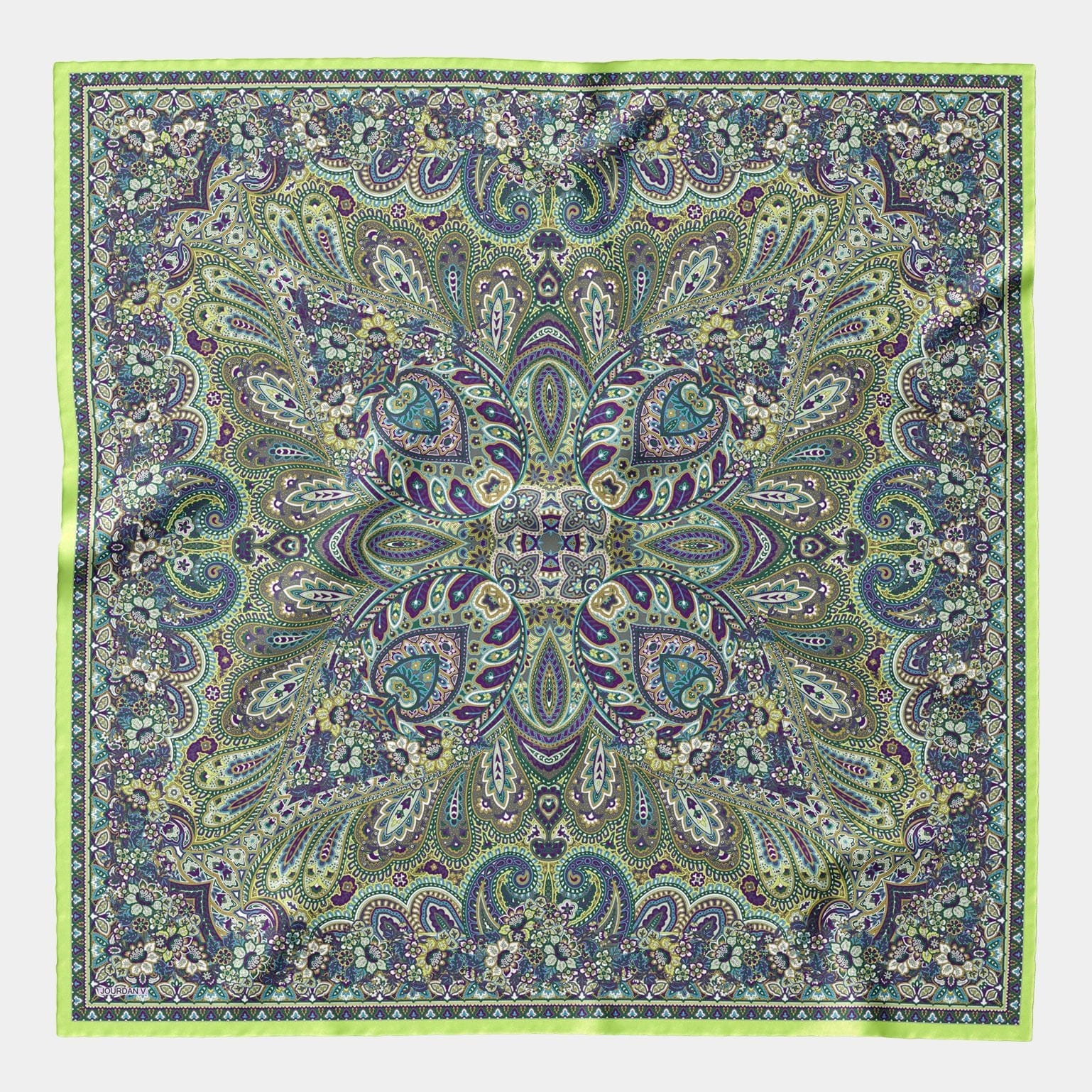 Helena - Silk Scarf Shawl - Green - My Men's Shop