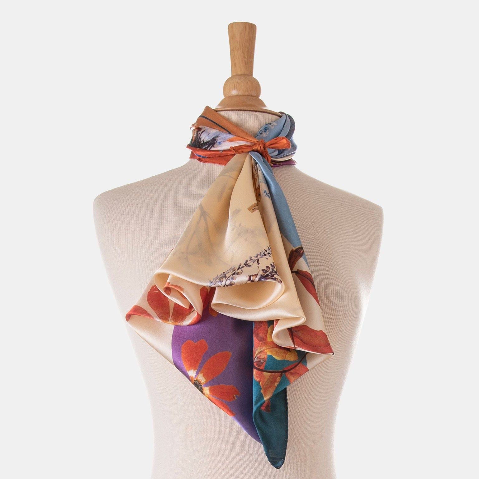 Cristina - Silk Foulard - Champagne - My Men's Shop