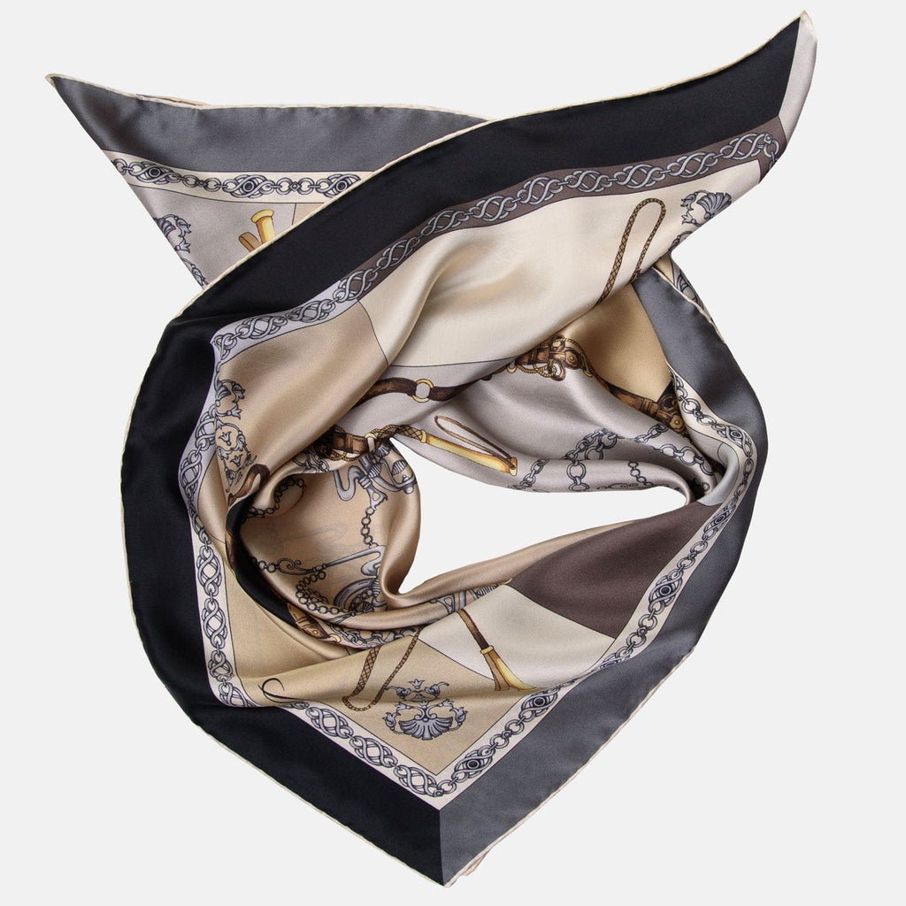 Gabriella - Silk Foulard - Hazelnut - My Men's Shop