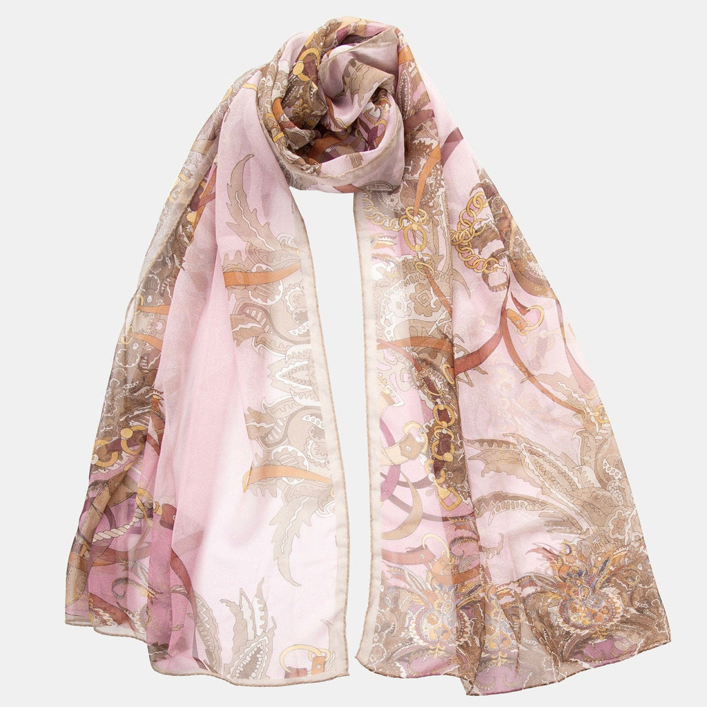 Alessandra - Long Silk Scarf - Cameo Pink - My Men's Shop