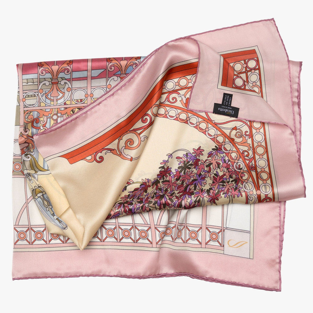 Garden of Dreams - Silk Foulard - Pink - My Men's Shop