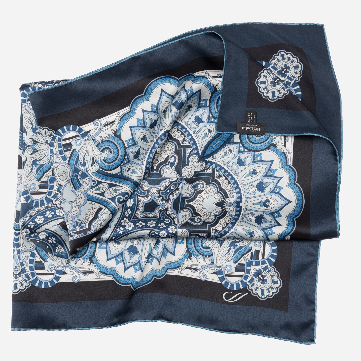Malta - Silk Foulard - Royal Blue - My Men's Shop